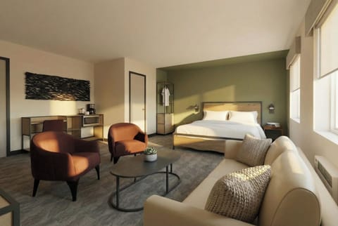 Deluxe Studio Suite, 1 King Bed with Sofa bed, Mountain View | Free WiFi, bed sheets