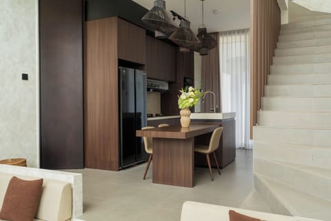 Deluxe Villa, 2 Bedrooms, Private Pool, Pool View | Living area | 32-inch Smart TV with digital channels