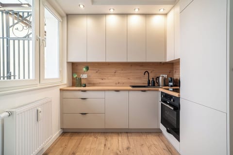 Comfort Apartment, Balcony, City View | Private kitchen