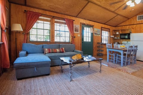 Cabin, Multiple Beds, Patio, Pool View (Cypress Creek Cabin) | Living area