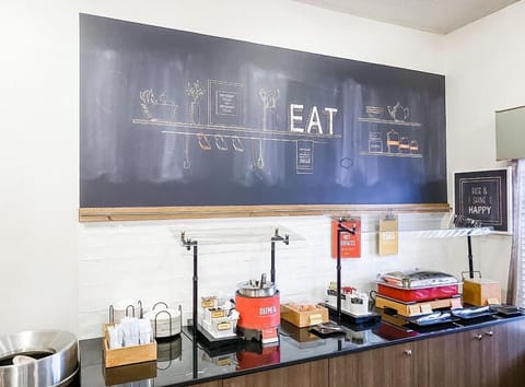 Free daily self-serve breakfast