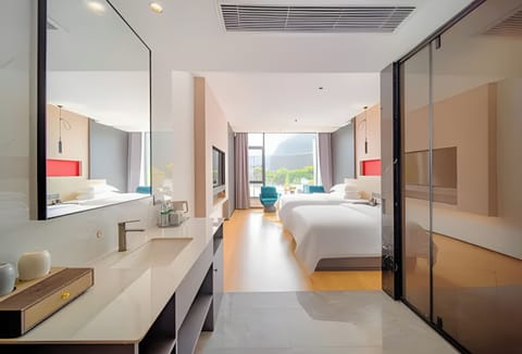 Signature Twin Room, 2 Double Beds, Non Smoking | Premium bedding, down comforters, pillowtop beds, desk