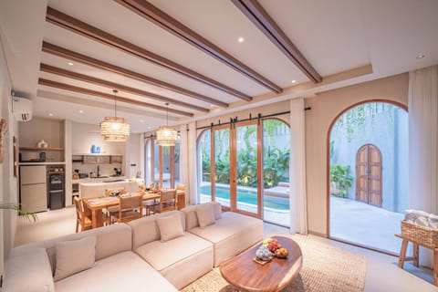 Luxury Villa, 3 Bedrooms, Pool View | Living area