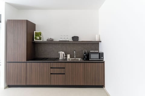 Deluxe Apartment, 2 Bedrooms, Kitchen | Private kitchen | Full-size fridge, microwave, stovetop, dishwasher