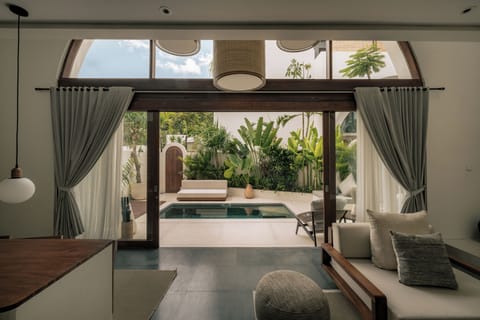 Premium Villa, 2 Bedrooms, Courtyard View | Living area | 50-inch Smart TV with digital channels, Netflix, pay movies