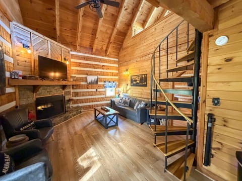 Apartment, Garden View | Living area | Flat-screen TV, fireplace, DVD player