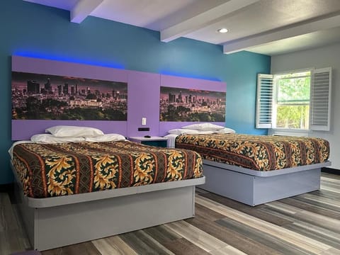 Room, 2 Queen Beds | Desk, free WiFi