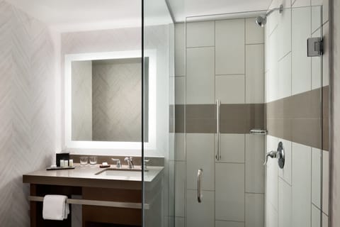 Free toiletries, hair dryer, towels