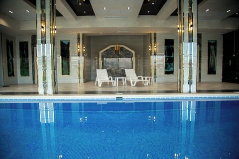 Indoor pool, seasonal outdoor pool
