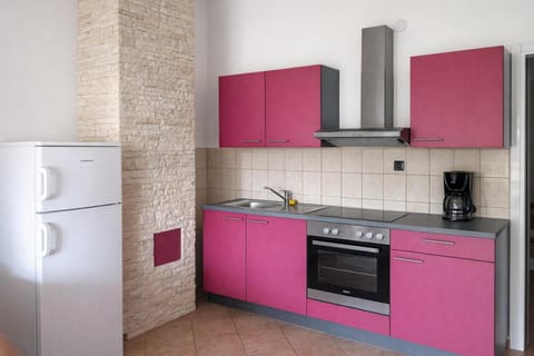 Family Apartment, Multiple Bedrooms (Pool Apt 3 - Novi Vinodolski (Ground)) | Private kitchen | Fridge, microwave, stovetop, coffee/tea maker