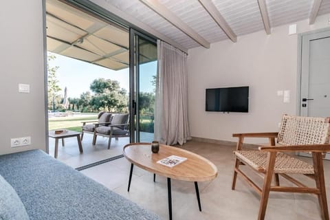 Junior Suite, Pool View | Living area