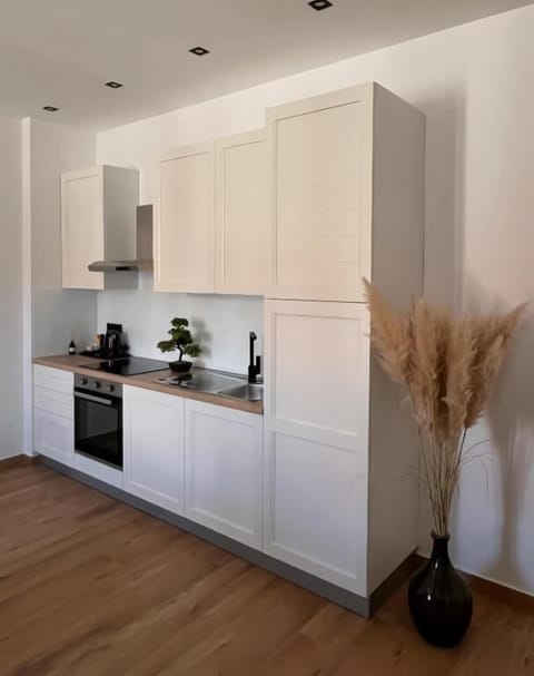 Comfort Apartment, City View | Private kitchen | Fridge, oven, stovetop, dishwasher