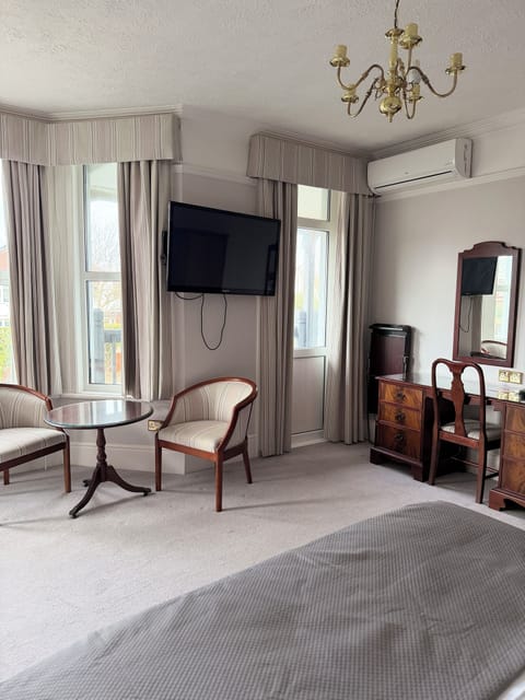 In-room safe, desk, laptop workspace, iron/ironing board