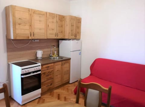 Apartment (One bedroom apartment) | Private kitchen | Fridge