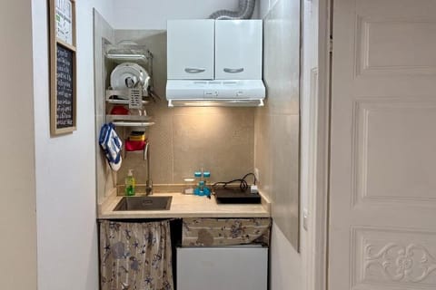 Quadruple Room | Private kitchen | Freezer, paper towels