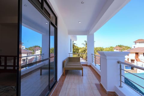 Deluxe Apartment, Balcony, Pool View | Balcony view