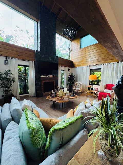 Luxury Villa | Living area | 55-inch TV with digital channels
