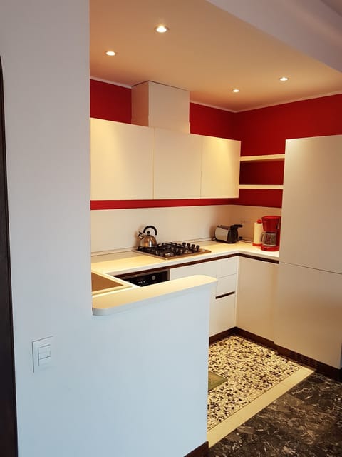 Apartment, Balcony, Lake View | Private kitchen | Highchair