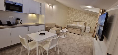 Apartment, Patio, Courtyard View | In-room safe, soundproofing, iron/ironing board, free WiFi