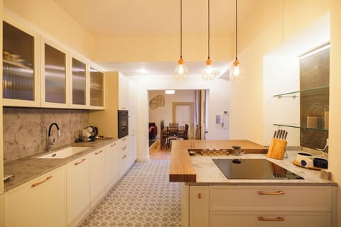 Apartment, 2 Bedrooms, Balcony | Private kitchen | Stovetop, cookware/dishes/utensils