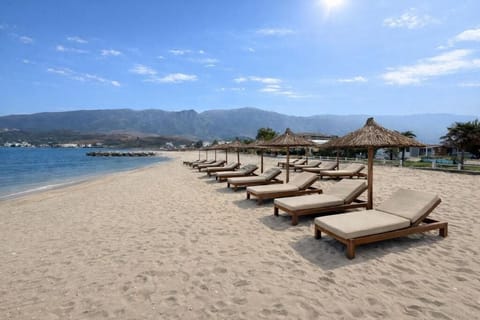 Private beach, beach bar