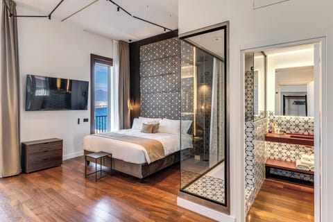 Superior Studio Suite, Sea View | Egyptian cotton sheets, premium bedding, down comforters