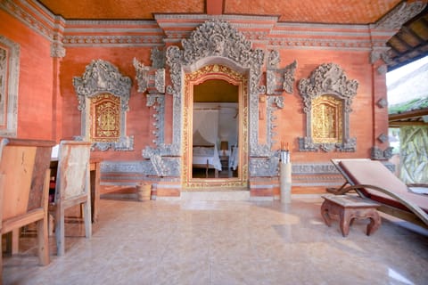 Double or Twin Room, 2 Queen Beds, Pool View, Ground Floor | Terrace/patio