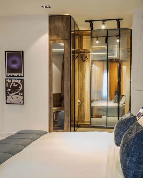 Economy Apartment, Balcony, City View | Desk, laptop workspace, blackout drapes, soundproofing