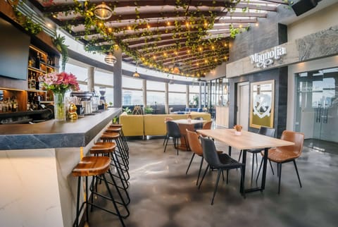 Rooftop bar, alfresco dining, open daily