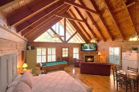 Cabin, 1 Bedroom | Living area | Smart TV