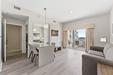 Apartment (1 Bedroom) | Living area | 42-inch Smart TV with cable channels
