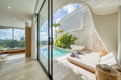 Indoor pool, outdoor pool