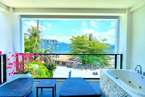 Deluxe Double Room, 1 King Bed, Sea View | View from room