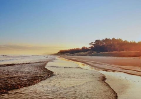 Beach nearby, white sand, 5 beach bars