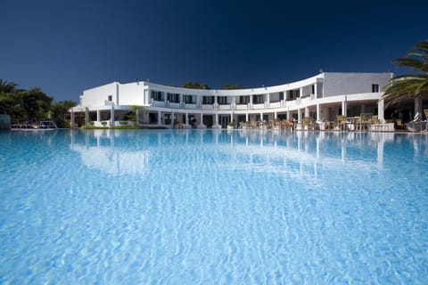 Indoor pool, outdoor pool, pool umbrellas, sun loungers