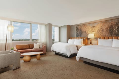 Premium bedding, pillowtop beds, in-room safe, desk