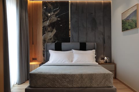 Standard Double Room, 1 Queen Bed, Balcony, City View | Frette Italian sheets, premium bedding, down comforters