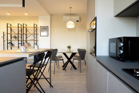 Apartment (1 Bedroom) | Private kitchen | Espresso maker, microwave, oven, stovetop