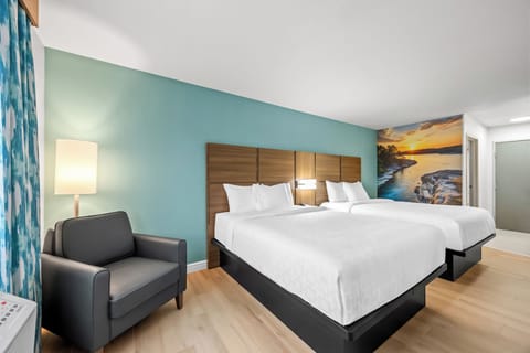 Standard Room, 2 Queen Beds, Non Smoking | Premium bedding, desk, laptop workspace, blackout drapes