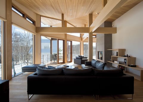 Luxury Chalet, Balcony, Mountain View | Living area | Flat-screen TV