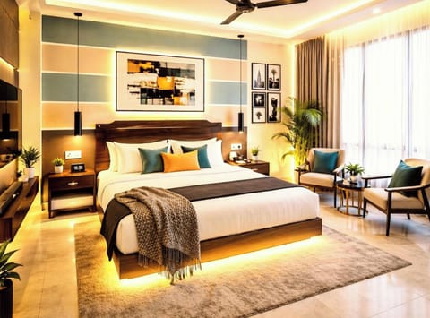 Deluxe Double Room | Hypo-allergenic bedding, desk, soundproofing, free WiFi