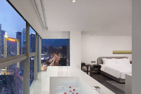 Luxury Twin Room, City View | Down comforters, desk, blackout drapes, iron/ironing board (on request)
