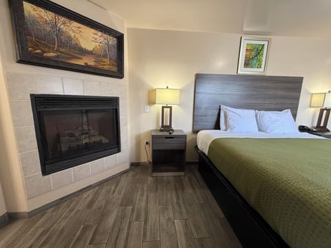 Standard Room, 1 King Bed, Jetted Tub | Iron/ironing board, free WiFi, bed sheets