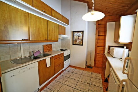 Villa, 4 Bedrooms, Sauna, River View | Private kitchen | Full-size fridge, microwave, oven, stovetop