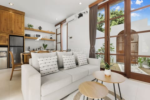 Villa, 3 Bedrooms, Pool View | Living room | 55-inch Smart TV with cable channels, Netflix, streaming services