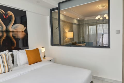 Apartment, City View | Desk, laptop workspace, iron/ironing board, free WiFi