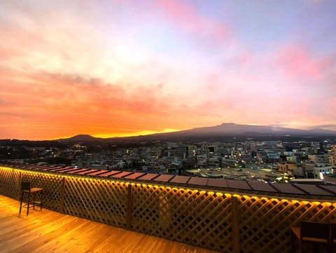 Junior Quadruple Room, 2 Double Beds | View from property
