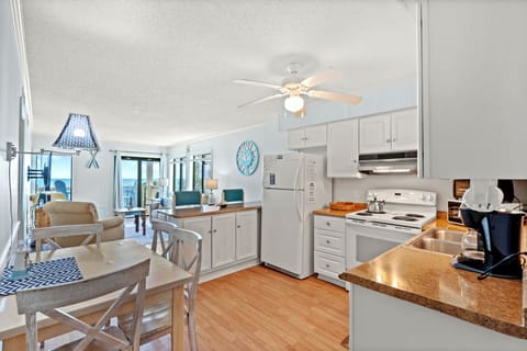 Deluxe Condo, 2 Bedrooms, Balcony, Oceanfront (110D) | Private kitchen | Fridge, microwave, oven, stovetop