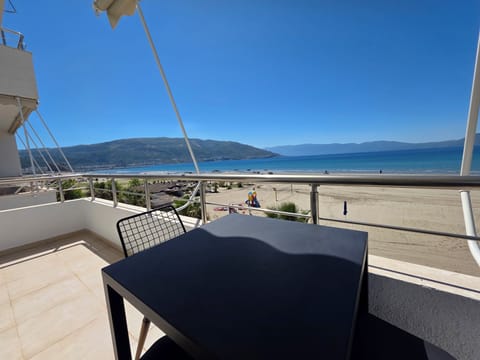 Family Apartment, Balcony, Beach View | Outdoor dining