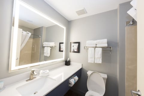 Free toiletries, hair dryer, towels, soap